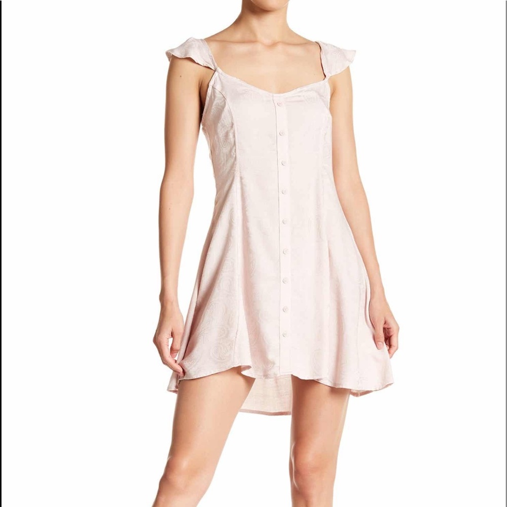 Love fire flutter cap sleeve  dress